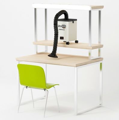 Damptrekker die voor Co2-Laserknipsel Solderende Machine met 3 Lagenfilters en Bamboebuis merken