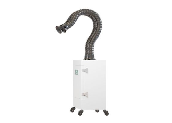 De draagbare 300W-Eenheid van de Dampextractie met Dubbele Zuigingspijpen