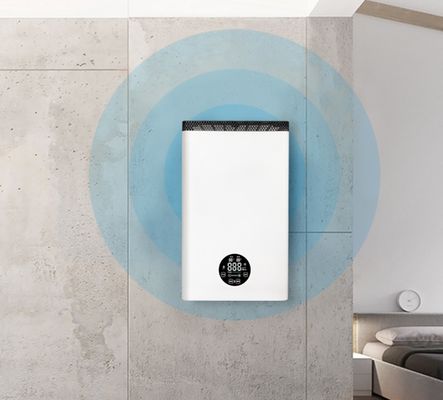 280M3/H muur Opgezette Luchtzuiveringsinstallatie met PM2.5-Sensor